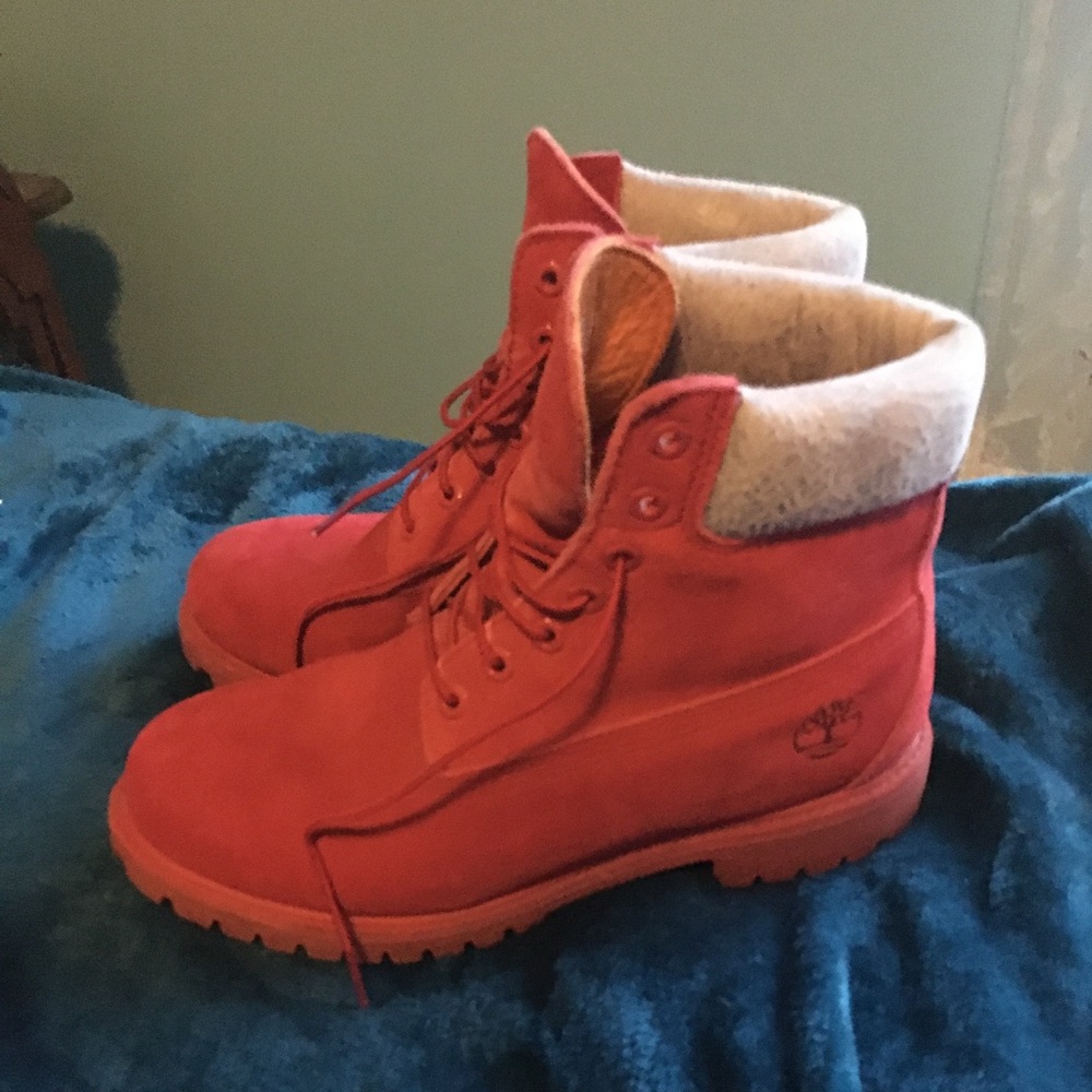 Timberland x kinetic 6in red japan limited